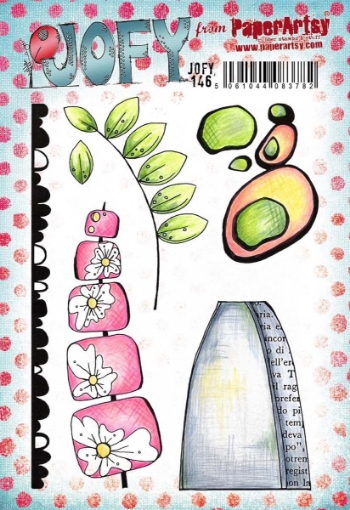 Picture of Paper Artsy JoFY Cling Stamp Set A5 | Σφραγίδες Rubber 13 x 16,5 cm - JOFY146, 6 τεμ.