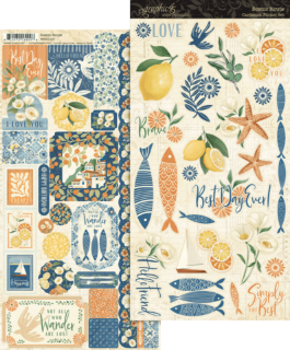 Picture of Graphic 45 Scenic Route Sticker Set – Αυτοκόλλητα Scrapbooking σε 2 Φύλλα 6x12