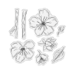 Picture of Crafter's Companion Lunar Blooms Stamp & Die Floral Harmony – Σετ με Διάφανες Σφραγίδες και Μεταλλικές Μήτρες Κοπής για Άνθη Κερασιάς, 16 τεμ.