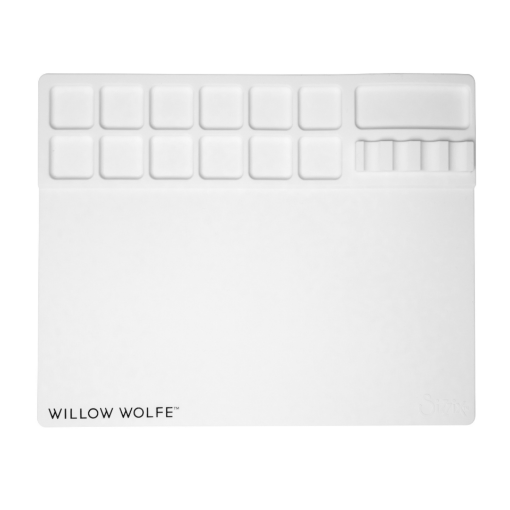 Picture of Sizzix Studio Media Mat With Palette & Brush Hold by Willow Wolfe – Επιφάνεια Εργασίας με Παλέτα και Θέση για Πινέλα
