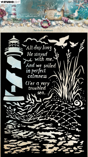 Picture of Studio Light Tide of Hope Stencil Perfect Calmness | Στενσιλ,  A5
