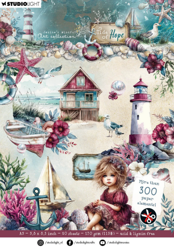 Picture of Studio Light Tide of Hope Die-Cut Paper - Μπλοκ με Εφήμερα Διακοσμητικά, Blush