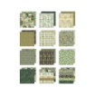 Picture of Tim Holtz Idea-ology Μπλοκ Scrapbooking Διπλής Όψης 8x8 Inch – Palette Collection, Green