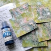 Picture of PaperArtsy Printed Tissue Paper | Ριζόχαρτο για Κολάζ PT12 Script, 4 φύλλα