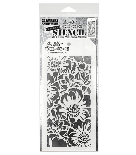 Picture of Stampers Anonymous Tim Holtz Layering Stencil | Στένσιλ – Bouquet