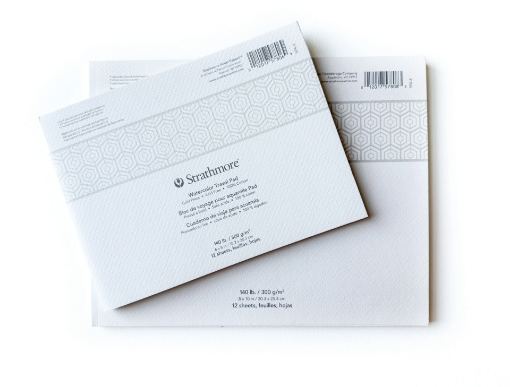 Picture of Strathmore 500 Series Travel Watercolor Pad 15 x 20 cm | Μπλοκ Ακουαρέλας 100% Βαμβάκι  300gsm, 12 Φύλλα