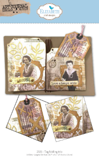 Picture of Elizabeth Craft Designs Hello You! Die Tag Folding Trio | Σετ Μεταλλικών Dies για Αναδιπλούμενα Tags & Pockets, 14τεμ.