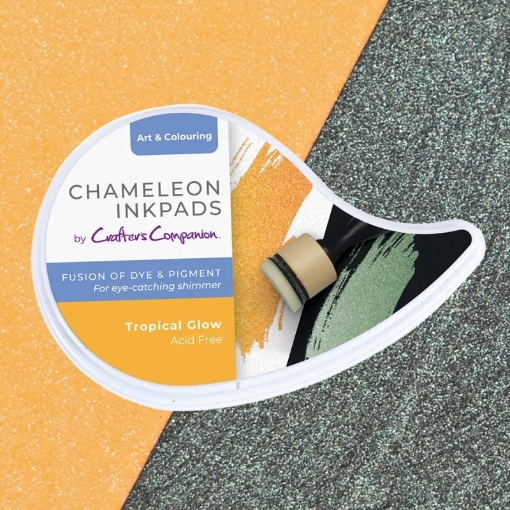 Picture of Crafter’s Companion Chameleon Inkpad Tropical Glow | Μελάνι Interference (Κίτρινο / Λαδί)
