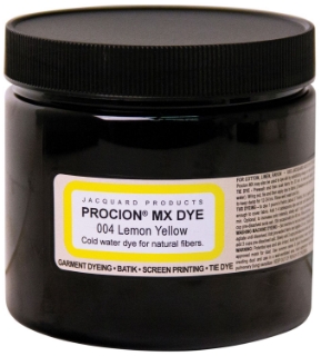 Picture of Jacquard Procion MX Fiber Reactive Cold Water Dye | Βαφή Υφάσματος με Κρύο Νερό 8oz – Lemon Yellow