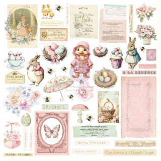 Picture of Prima Marketing Διακοσμητικά Ephemera - Sweet Spring Sunshine & Bunnies, 94 Τεμ.