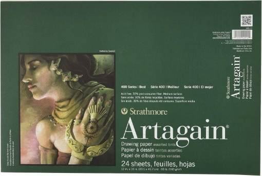 Picture of Strathmore 400 Series Assorted Tints Artagain Drawing Pad 30 x 46 cm | Μπλοκ Σχεδίου για Παστέλ & Χρωματιστό Μολύβι, 24 Φύλλα