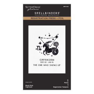 Picture of Spellbinders BetterPress Block Print Capricorn Press + Foil Plates | Μήτρες Letterpress & Hot Foil - Αιγόκερως