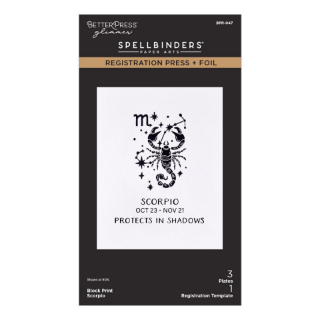 Picture of Spellbinders BetterPress Block Print Scorpio Press + Foil Plates | Μήτρες Letterpress & Hot Foil - Σκορπιός