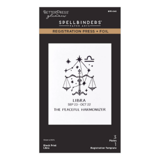 Picture of Spellbinders BetterPress Block Print Libra Press + Foil Plates | Μήτρες Letterpress & Hot Foil - Ζυγός