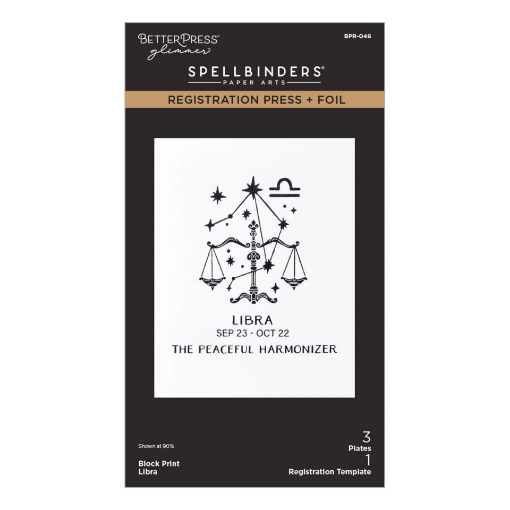 Picture of Spellbinders BetterPress Block Print Libra Press + Foil Plates | Μήτρες Letterpress & Hot Foil - Ζυγός