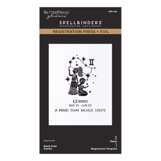 Picture of Spellbinders BetterPress Block Print Gemini Press + Foil Plates | Μήτρες Letterpress & Hot Foil - Δίδυμοι