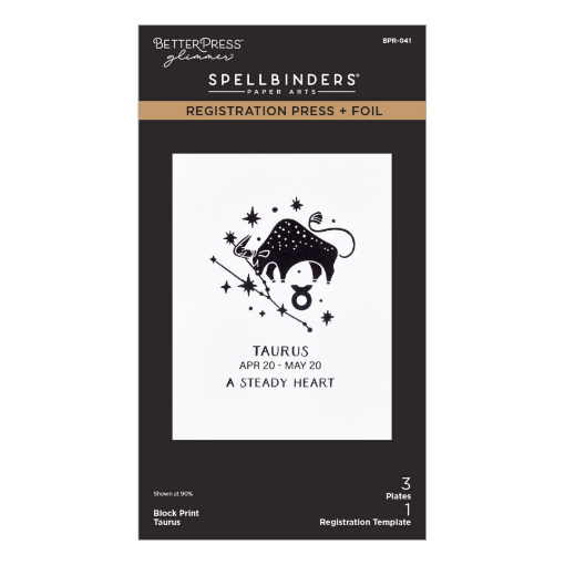 Picture of Spellbinders BetterPress Block Print Taurus Press + Foil Plates | Μήτρες Letterpress & Hot Foil - Ταύρος