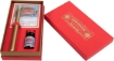 Picture of Herbin Vintage Calligraphy Set Rouge Caroubier | Σετ Καλλιγραφίας με Κονδυλοφόρο, Πένα & Μελάνι