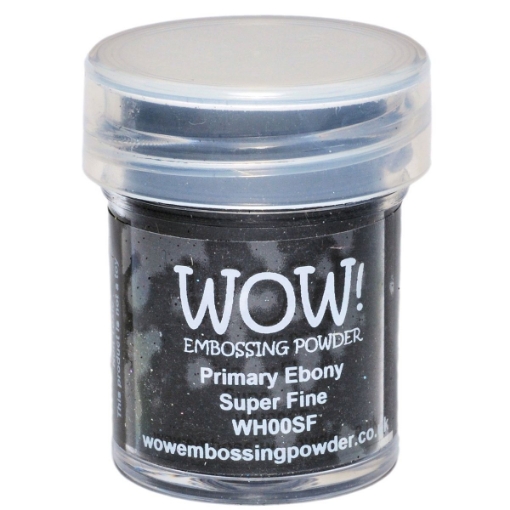 Picture of WOW! Embossing Powder Super Fine | Σκόνη Θερμοανάγλυφης Αποτύπωσης, Primary Ebony 15ml