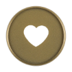 Picture of Happy Planner Expander Rings 1.25" Gold | Χρυσοί Δίσκοι Βιβλιοδεσίας με Καρδιά, 9 τεμ.