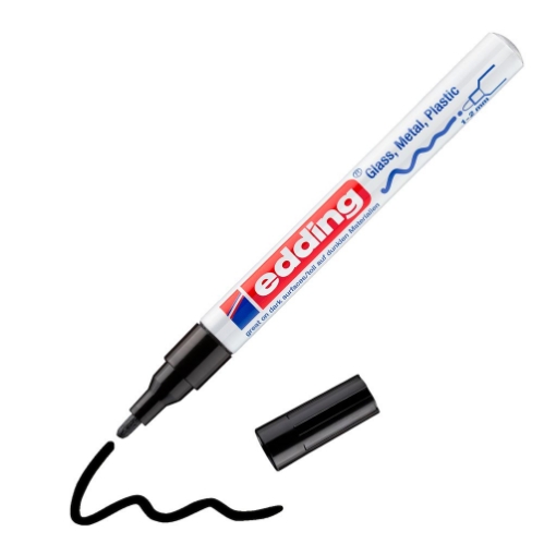 Picture of Edding 751 Gloss Paint Marker Black – Ακρυλικός Μαρκαδόρος Gloss Μαύρος 1-2mm