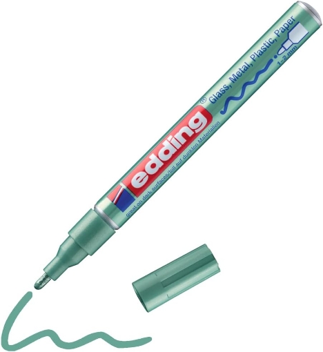 Picture of Edding 751 Gloss Paint Marker Metallic Green – Ακρυλικός Μαρκαδόρος Gloss Μεταλλικό Πράσινο 1-2mm