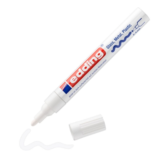 Picture of Edding 750 Gloss Paint Marker White – Ακρυλικός Μαρκαδόρος Gloss Λευκός 2-4mm