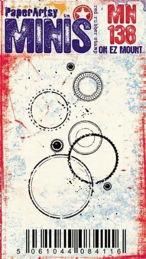 Picture of PaperArtsy Red Rubber Mini Stamp | Σφραγίδα Rubber Minis EM138