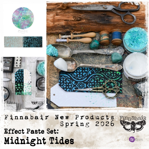 Picture of Prima Marketing Finnabair Limited Edition Effect Paste Set | Σετ Παστες για Εφέ - Midnight Tides, 2 x 100 ml