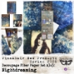 Picture of Prima Marketing Finnabair A3 Decoupage Pack | Χαρτιά Decoupage Nightdreaming, 3 τεμ.