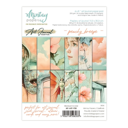 Picture of Mintay Art Journal Essentials – Peachy Breeze | Χαρτιά για Art Journaling & Mixed Media