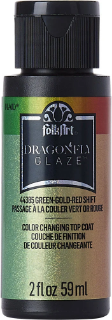 Picture of FolkArt Dragonfly Glaze | Ιριδίζον Ακρυλικό Μέσο – Green-Gold-Red Shift 44385, 2 oz