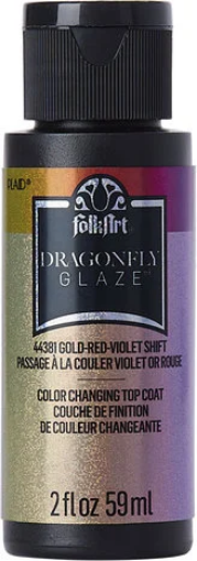 Picture of FolkArt Dragonfly Glaze | Ιριδίζον Ακρυλικό Μέσο – Gold-Red-Violet Shift 44381, 2 oz