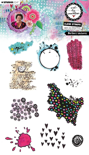Picture of Studio Light Art By Marlene Clear Stamps - Perfect Textures | Διάφανες Σφραγίδες 10 τεμ.