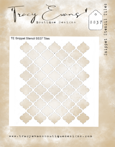 Picture of Tracy Evans Snippet Stencil | Stencil Tiles 4"x4"