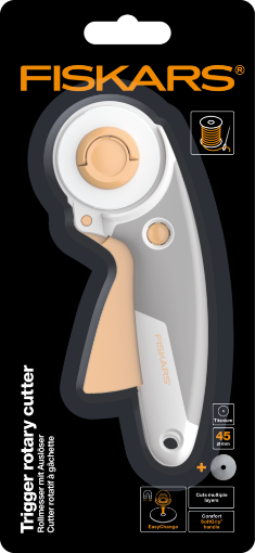 Picture of Fiskars Trigger Rotary Cutter | Περιστροφικός Κόπτης Τιτανίου με Σκανδάλη, Ø45mm
