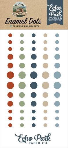 Picture of Echo Park Enamel Dots | Αυτοκόλλητα Enamel Dots - It’s Time To Travel (60 τεμ.)