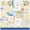 Picture of Carta Bella Element Sticker | Αυτοκόλλητα Στοιχεία 12"x12", Lemonade
