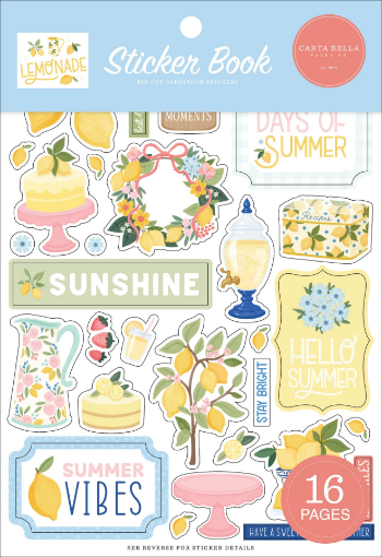 Picture of Carta Bella Sticker Book | Μπλοκ με Αυτοκόλλητα Cardstock, Lemonade