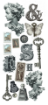 Picture of Ciao Bella Art Stickers Transparent Adhesive Sheets - Typographic, 5 Φύλλα