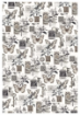 Picture of Ciao Bella A4 Rice Paper Set - Typographic, 4 pcs