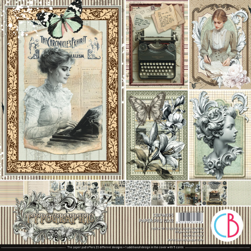 Picture of Ciao Bella Μπλοκ Scrapbooking 12"x12" - Typographic, 12 τεμ.