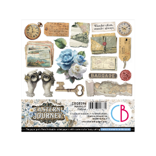 Picture of Ciao Bella Μπλοκ Scrapbooking 6"x6" - Eastern Journey Fussy Cut Pad, 24 τεμ.