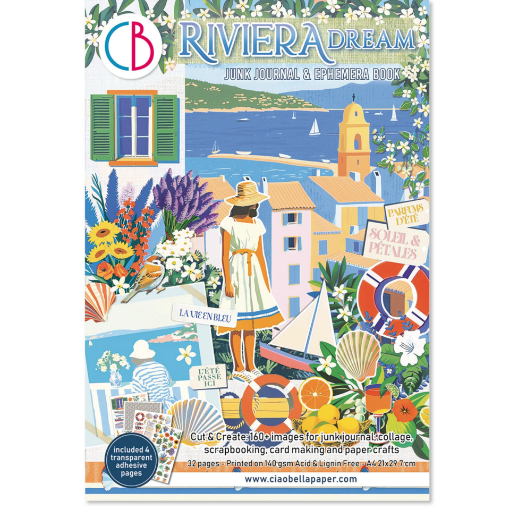 Picture of Ciao Bella Riviera Dream Junk Journal & Ephemera Book (A4, 32 Σελίδες, 160+ Εικόνες)