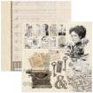 Picture of Ciao Bella Μπλοκ Scrapbooking 12"x12" - Typographic, 12 τεμ.
