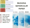 Picture of Baohong Watercolor Paper Set | Χαρτί Ακουαρέλας 100% Βαμβάκι 300 gsm, Cold Press 18 x 28 cm, 8 φύλλα