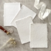 Picture of Olino Paperworks Cotton Paper With Deckled Edge | Χειροποίητο Βαμβακερό Χαρτί A4, 300gsm, Ivory, 10 τεμ.