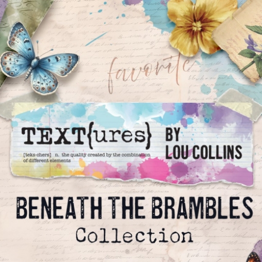 Picture of TEXT{ures} Beneath the Brambles by Lou Collins | Συλλογή για Mixed Media, Journaling & Κολάζ