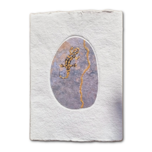 Picture of Lamali Galet Handmade Cotton Rag Notebook | Χειροποίητο Σημειωματάριο 100% Βαμβάκι 120gsm - White, 15 x 21 cm