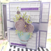 Picture of Lisa Horton Crafts Layering Stencils | Σετ Στενσιλ A6 με Βάζο & Λουλούδια - Floribunda Vase, 6 τεμ.